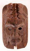 Faragott fa indián maszk, 28x17 cm