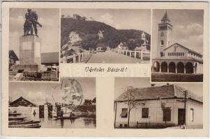 Báta, templom, üzlet, csónakok, kiadja Máté József (EB)