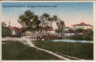 Balassagyarmat, Ipoly part, Demarkációs vonal