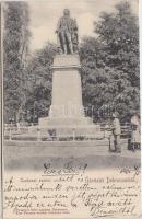 Debrecen, Csokonai szobor, Pongrácz Géza kiadása (fa)