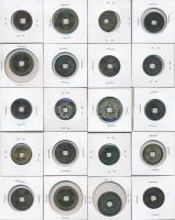 22db klf kínai és japán fémpénz a császárság korából T:vegyes
22pcs of mixed Chinese and Japanese co...