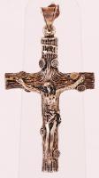 Ezüst (Ag) feszület, jelzett, 5,5x3,5 cm, 11,5 g / silver crucifix, 11,5 g