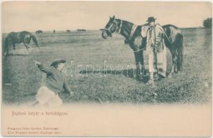 Hortobágy, bujdosó betyár, Pongrácz Géza kiadása, Kiss Ferenc felvétele