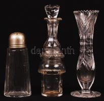 Nagy üveg tétel, összesen:8 db, hibátlanok