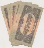 1944. 100P "A Vöröshadsereg Parancsnoksága" (9x) T:II-,III