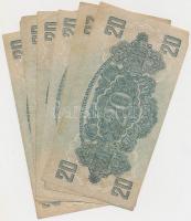 1944. 20P "A Vöröshadsereg Parancsnoksága" (6x) T:vegyes