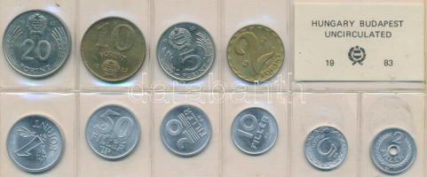 1983. 2f-20Ft 10db klf érmés forgalmi sor fóliatokban T:1