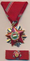 1966. "Szocialista Hazáért Érdemrend" mellszalaggal, szalagsávval és miniatűrrel tokban, valamint adományozói okirattal T:1