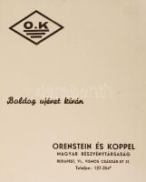 1941 Orenstein és Koppel reklámos naptár