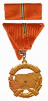 1970. "A Haza Szolgálatáért Érdemérem" arany fokozata mellszalagon, szalagsávval eredeti d...