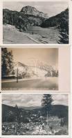 13 db RÉGI fekete-fehér erdélyi városképes lap / 13 old black and white Transylvanian postcards