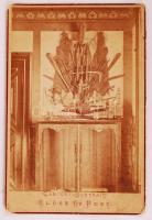 cca 1880 Klösz György enteriőrt ábrázoló fotója 11x17 cm