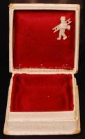 Dominus Simon aranyműves és ékszerész feliratú papírdobozka, 4x4x2 cm