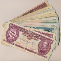 37db vegyes bankjegy tétel a forint időszakból T:vegyes