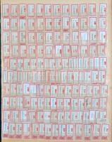 Ajánlási ragjegy-gyűjtemény, 3.450 db rendezett magyar ragjegy berakóban / Collection of 3.450 Hungarian registered labels