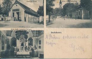 Budakeszi, Hangya üzlet, Katolikus templom (fa)