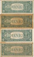 Amerikai Egyesült Államok 1977-1988. 1$ (5x) T:III,IV
USA 1977-1988. Dollar (5x) C:F,G