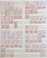 Rendkívül tartalmas ajánlási ragjegy-gyűjtemény hagyatékból, 17.450 db rendezett magyar ragjegy sok régivel, érdekességekkel 4 db 25 lapos Schaubek gyűrűs berakóban. Érdemes megnézni! / Collection of Hungarian registration labels, 17.450 pcs with a lot of old and interesting ones, in 4 large stockbooks