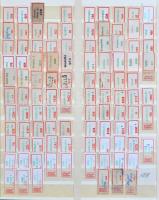 Rendkívül tartalmas ajánlási ragjegy-gyűjtemény hagyatékból, 17.450 db rendezett magyar ragjegy sok ...