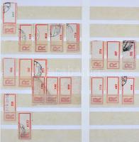 Rendkívül tartalmas ajánlási ragjegy-gyűjtemény hagyatékból, 17.450 db rendezett magyar ragjegy sok ...