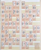 Rendkívül tartalmas ajánlási ragjegy-gyűjtemény hagyatékból, 17.450 db rendezett magyar ragjegy sok ...