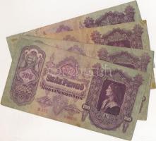 Több mint 100db-os vegyes bankjegy tétel a pengő és a forint időszakból (főleg pengő) T:vegyes