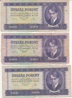 1969-1975. 500Ft (3x) T:III,III-