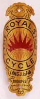 The Royal Star Cycle, Láng J. és Fia Bp. fém biciklijelvény