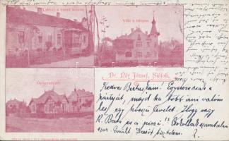 1899 Siófok, Lakház a vasúti korzón, Gyógyintézet, Villa a telepen, Dr. Réy József (EK)