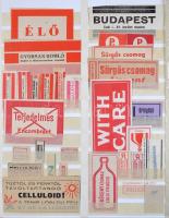 Külföldi ajánlási ragjegy gyűjtemény, 3.300 ragjegy különféle országokból, hozzá légiposta, expressz...