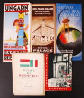 cca 1930 5 db háború előtti, magyar szállodákat és városokat bemutató képes ismertető füzet / Hotel and tourist guides
