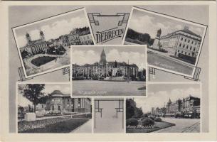 Debrecen, Református nagytemplom, Püspöki palota, kollégium, Déri múzeum, Arany Bika szálló