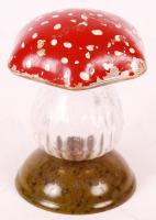 Meinl Gyula feliratú gomba, kupakja kopott, m: 9,5 cm