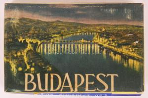 "Budapest" feliratú üres cigarettás dobozka, 11x7x2 cm