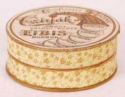 Czirják Losonc feliratú papír dobozka, d: 7,5 cm