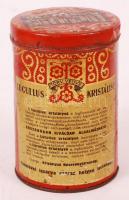 Lucullus kristály só feliratú fém doboz, m: 13 cm