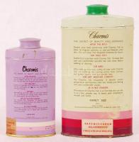 2 db Charmis hintőporos dobozka, egyikben maradék hintőporral