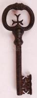 Régi barokk pincekulcs, h: 14 cm