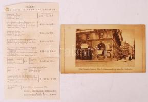cca 1920 Wien I. Excelsior Hotel képes zárt levelezőlap.reklámnyomtatvány / PS card with images commercial