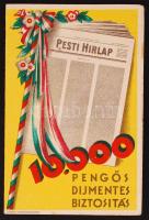 1929 Bp., A Pesti Hírlap kártyanaptára az 1929. évre