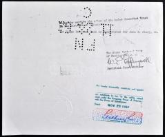 Amerikai Egyesült Államok 1961. "Illinoisi Központi Vasúti Vállalat" részvénye 100$-ról, p...