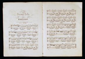 cca 1830 Komonkay Korponay Mária művei. 3 db kotta, egyik litho képes címlappal. Amerikai kiadások. ...