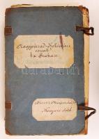 cca 1880 A Nagyvárad-Kolozsvár vasútvonal építésének eredeti dokumentációja. A 4. szakasz tervei. Kö...