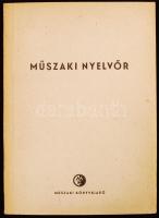 1955 A Műszaki nyelvőr c. folyóirat induló évfolyama