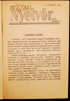 1955 A Műszaki nyelvőr c. folyóirat induló évfolyama