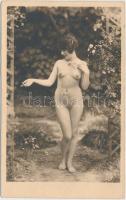 Nude girl, erotic card, J. Mandel photo (non PC) (fl)