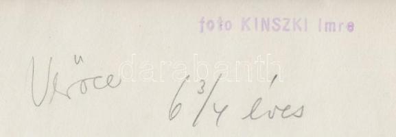 cca 1934 Kinszki Imre (1901-1945): Gáborka Verőcén, pecséttel jelzett, 18x13 cm