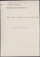 cca 1933 Kerny István (1879-1963): Budapest, Zugló, vízemelő öntözőgépek, pecséttel jelzett, felirat...