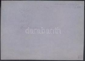 cca 1920-1930 Kerny István (1879-1963): Heti nagymosás a Balatonban, vegyileg színezett kép, pecsétt...