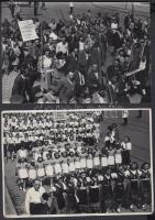 cca 1948-1955 Tiszavölgyi József: felvonulások, közös ünneplések, transzparensek, vezérek, jelmondat...